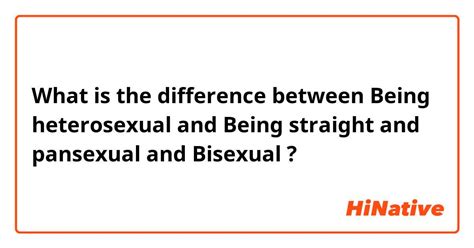 🆚what Is The Difference Between Being Heterosexual And Being