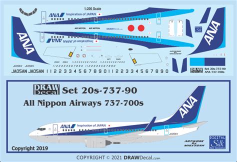 ANA – All Nippon Airways – DRAW Decal