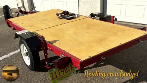 Finished Harbor Freight Folding 4x8 Trailer Walk Around Youtube