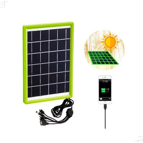 Placa Solar V Usb Para Camping Carrega Celular Mercadolivre