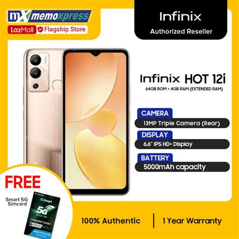 Infinix Hot I Gb Ram Extended Ram Gb Rom Lazada Ph