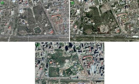 selected multitemporal quickbird images  image    image