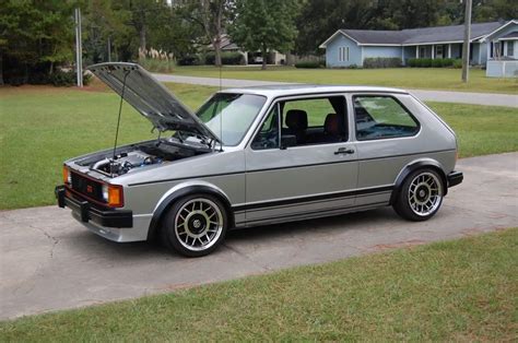 Silver Mk1 Gti With Fifteen52 Modern Snowflakes Volkswagen Golf Mk1