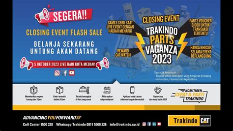 closing event trakindo parts vaganza  youtube