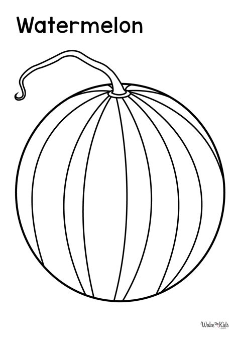 Watermelon Plant Coloring Page