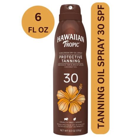 Hawaiian Tropic® Protective Tanning Sunscreen Dry Oil Spray Spf 30 6