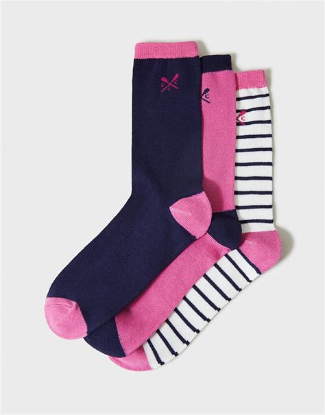 Womens 3 Pack Bamboo Socks From Crew Clothing Company