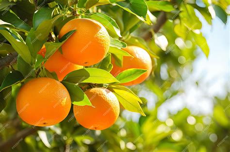 Premium Photo Orange Fruit On Tree