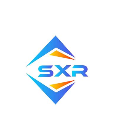 SXR abstract technology logo design on white background. SXR creative ...