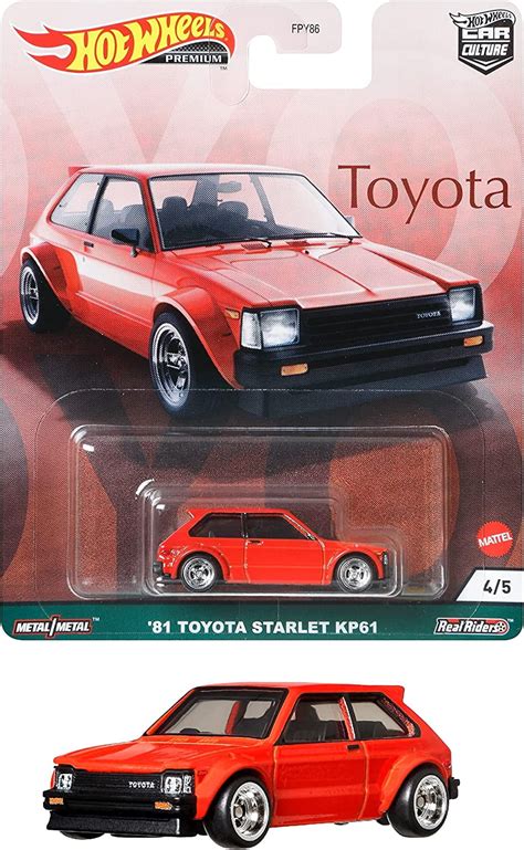 Hot Wheels Premium Toyota Starlet Kp Red Car Bahrain Ubuy
