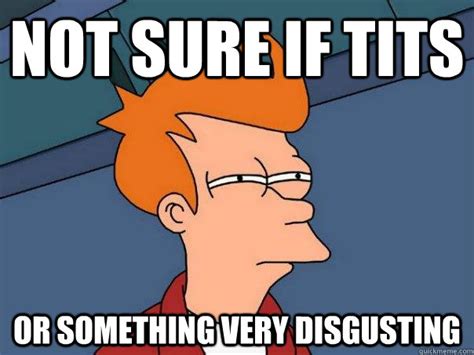 Not Sure If Tits Or Something Very Disgusting Futurama Fry Quickmeme