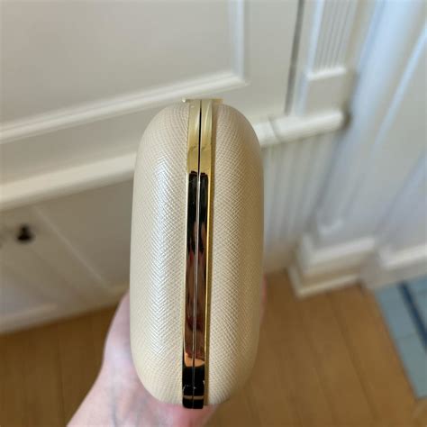 Stunning Nude Clutch With Removable Shoulder Strap Depop