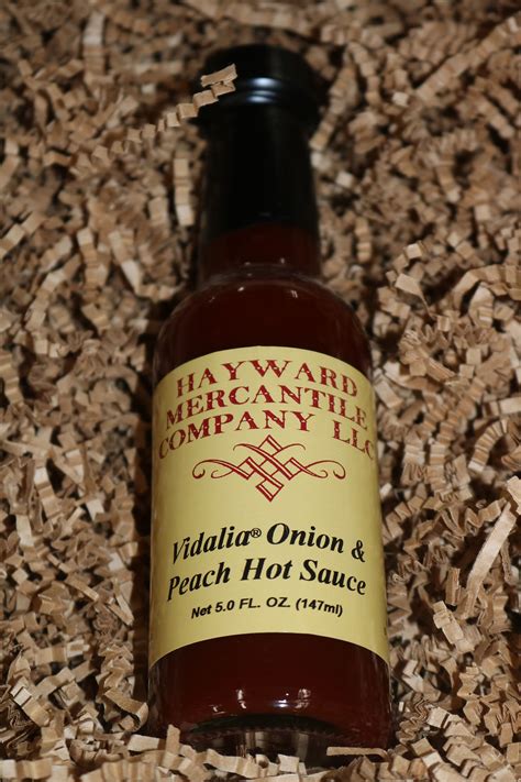 Vidalia Onion Peach Hot Sauce Hayward Mercantile