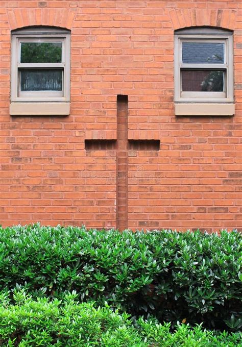 Brick Cross Of Christ Textured Stock Image Image Of Texture Back