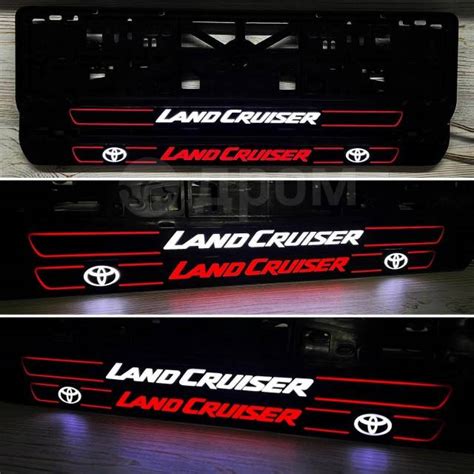 Купить LED номерная рамка с подсветкой надписи (LAND Cruiser ) в ...