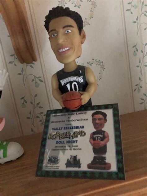 Minnesota Timberwolves Wally Szczerbiak Sga Bobblehead Card Used