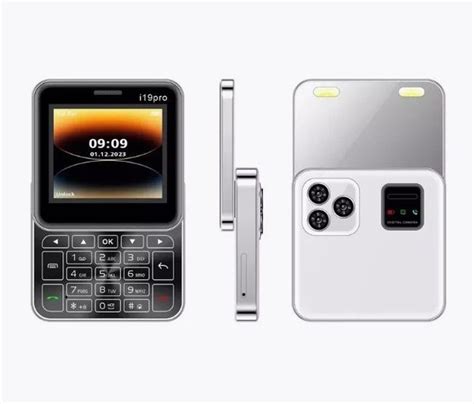 Мобильный телефон складной i19 Pro / Белый купить на OZON по низкой ...