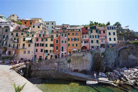 Riomaggiore Italia De Julio De Coloridas Casas Con