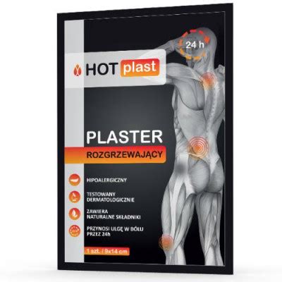 Plaster rozgrzewający HOT PLAST FORTE x cm szt Allegro pl