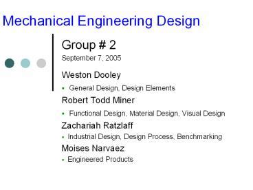 PPT – Mechanical Engineering Design PowerPoint presentation | free to ...