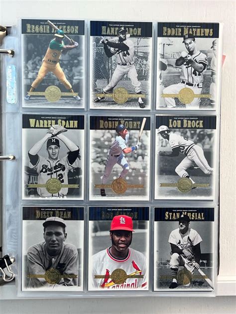 Bid Now Upper Deck Hall Of Famers Complete Set Cards W