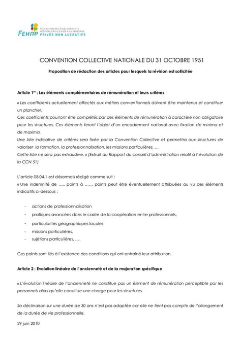 Convention Collective Nationale Du 31 Octobre 1951