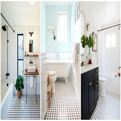 Glam Black And White Bathroom Floor Tile Ideas, 45% OFF