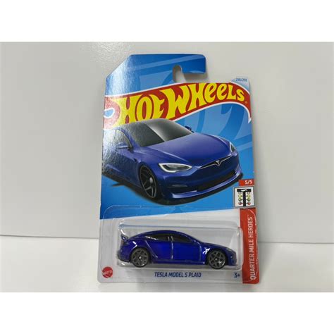 全新 Hot Wheels 風火輪 特斯拉 TESLA MODEL S PLAID 跑車 電動車 蝦皮購物