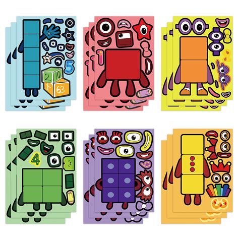 Buy Pcs Make Your Own Number Toys Stickers Sheet Number Birthday