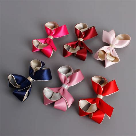 20 pcs/lot , 3" Ribbon Bow Hair Clip For Baby Girl , Baby Kids girls ...