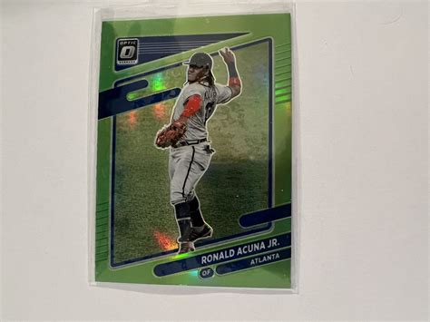 Donruss Optic Ronald Acuna Jr Lime Green Ebay