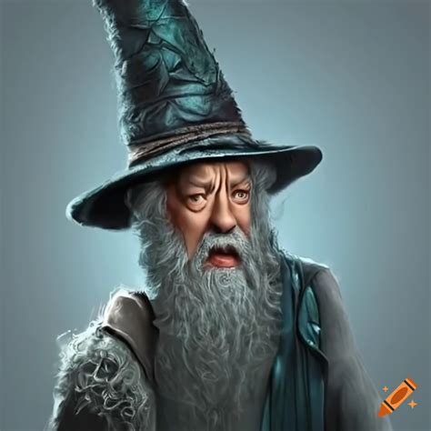 Hyperdetailed Illustration Of Tom Hanks As A Wizard On Craiyon