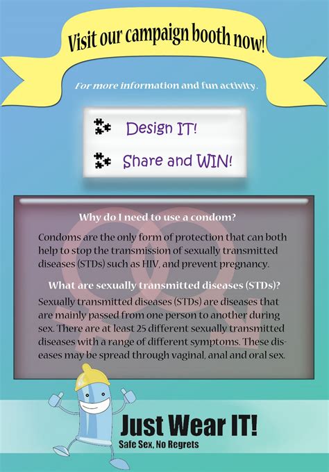 My World Of Designs Gamma Year Safe Sex Campaign Just Wear IT