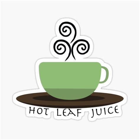Hot Leaf Juice Sticker For Sale By Coldcoffee Redbubble