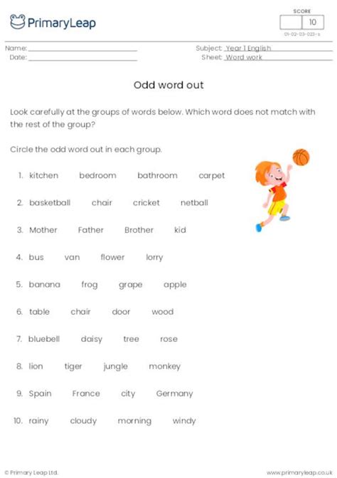 odd   printable primary worksheets
