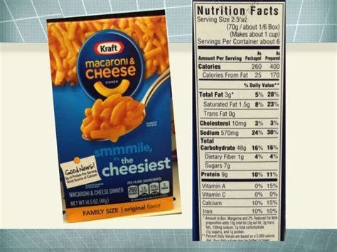 Kraft Mac And Cheese Food Label Ythoreccio