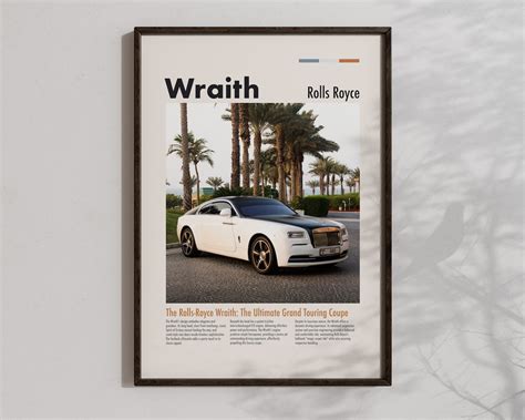 Rolls Royce Wraith Poster Luxury Car Wall Art Cool Sports Cars Prints