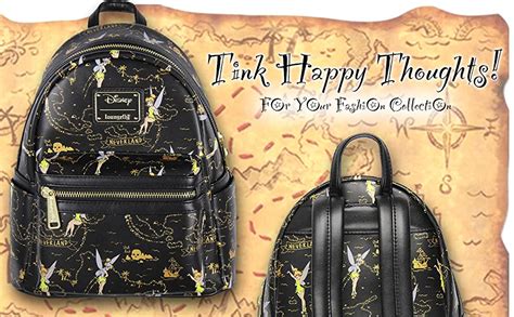 Loungefly Disney Tinkerbell Neverland Treasure Map Mini Backpack