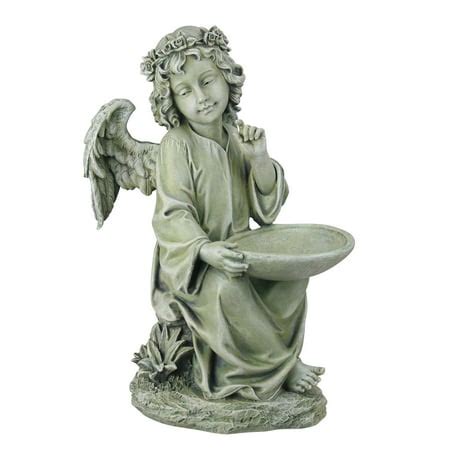 14" Joseph's Studio Angel Bird Bath or Feeder Outdoor Garden Statue | Walmart Canada