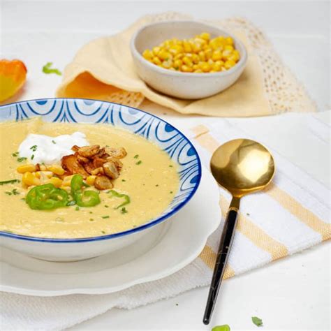 Creamy Mexican Corn Soup Drizzle Me Skinny