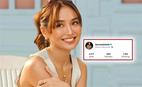 Kathryn Bernardo Mayroon Ng Million Followers Sa Instagram