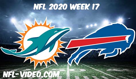 Miami Dolphins Vs Buffalo Bills Full Game Replay And Highlights Nfl 2020