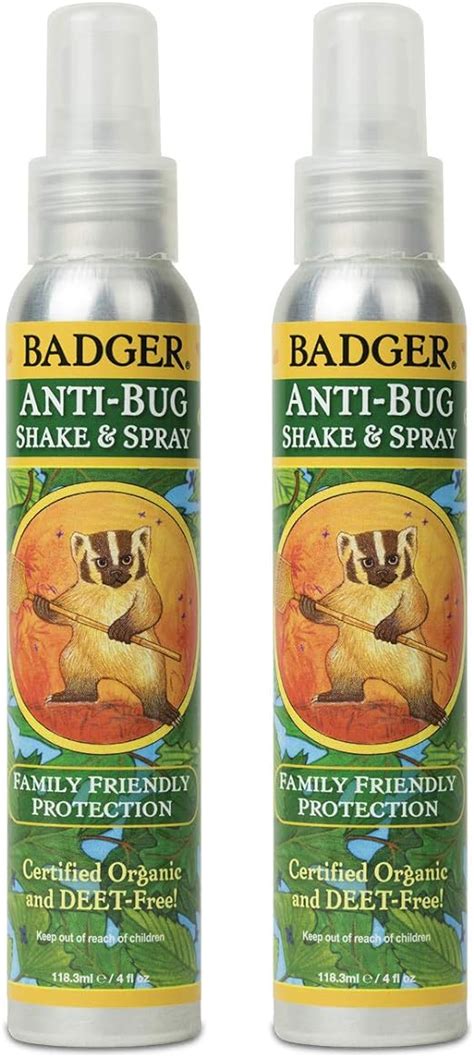 Amazon.com: Badger - Anti-Bug Shake & Spray, DEET-Free Natural Bug ...