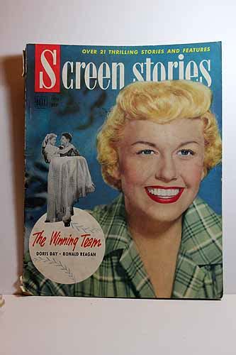 Screen Stories Magazine July 1952 The Winning Team Doris Day Ronald Reagan On Cover Articles