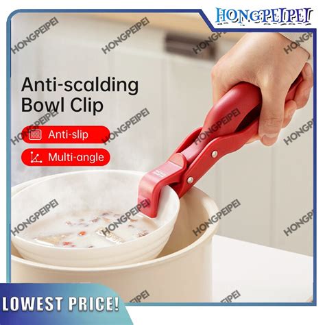 Anti Scalding Clip Hot Plate Gripper Bowl Dish Clamp Tongs Heat Resistant Anti Slip Lift Hot