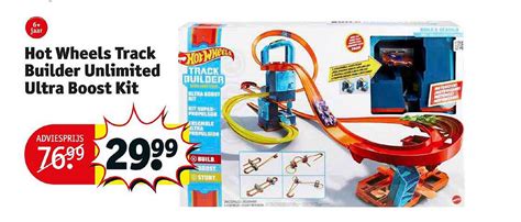 Hot Wheels Track Builder Unlimited Ultra Boost Kit Aanbieding Bij