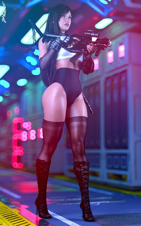 Cyber Tifa Pin Up Iii By Str Hl Hentai Foundry