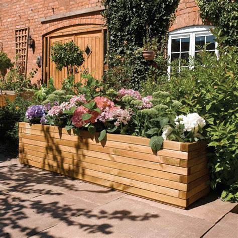 Rowlinson Patio Planter Patio Planters Large Wooden Planters Wood Planters