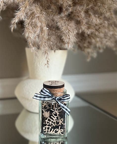 Fuck Jar Swear Jar Fucks To Give Fuck Heart Jar White Elephant Gag Gift Coworker Gift