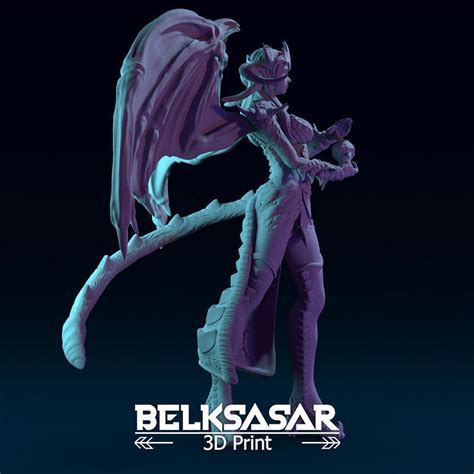 Demoness Mage Normal And Nude 3D Model 3D Printable CGTrader